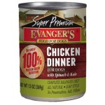 Evanger’s «Обед c курицей и шпинатом». Беззерновой корм Super Premium. 369г